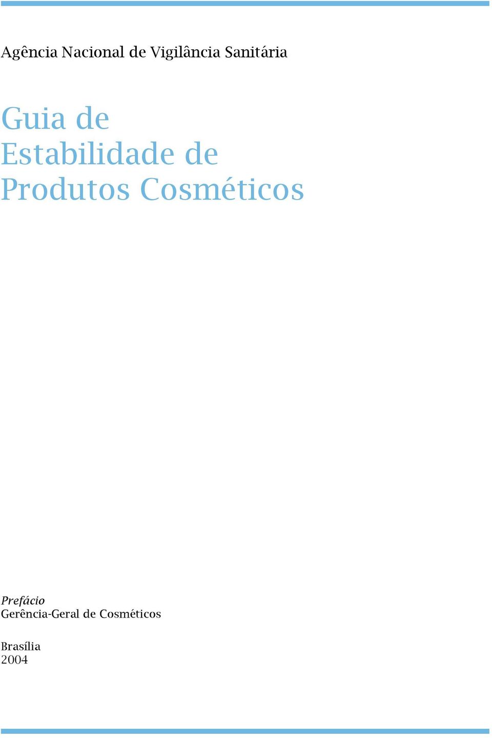 Produtos Cosméticos Prefácio