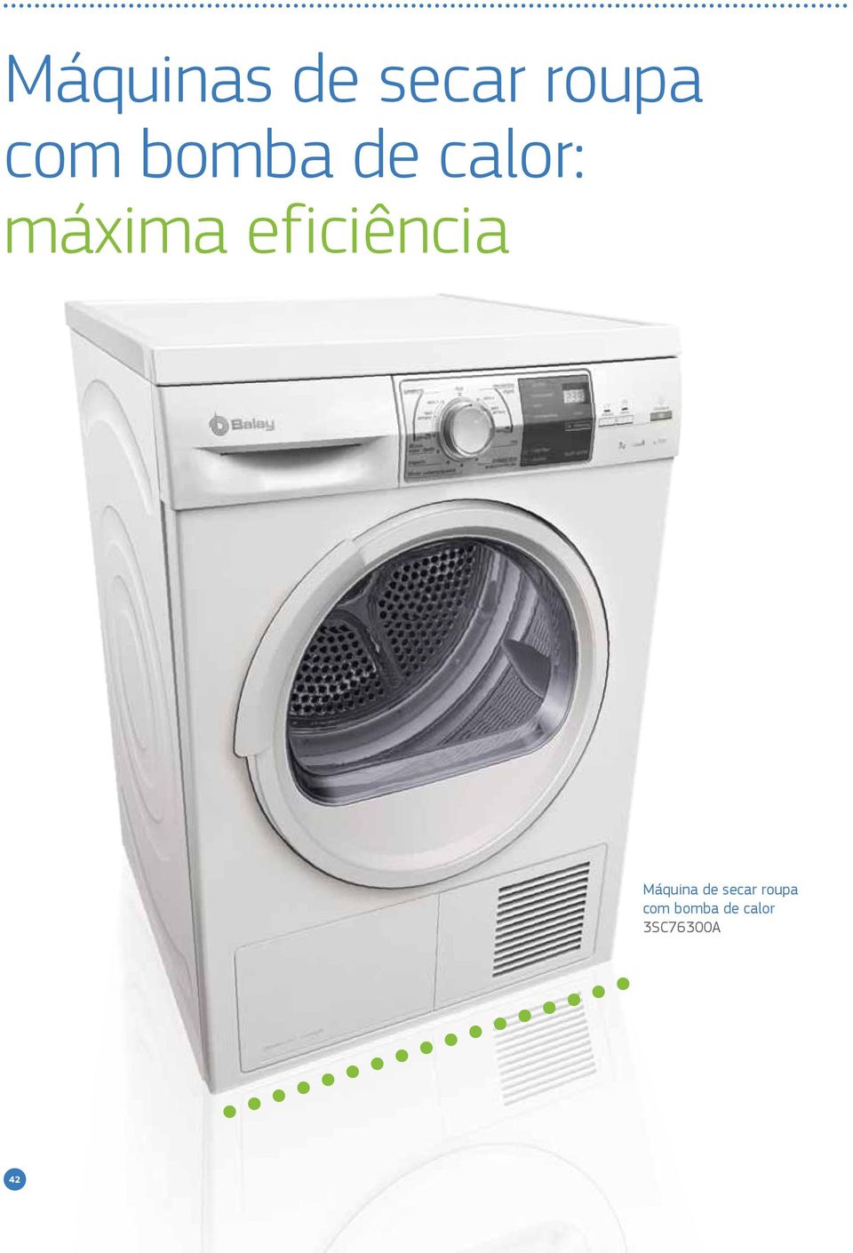 eficiência Máquina de secar