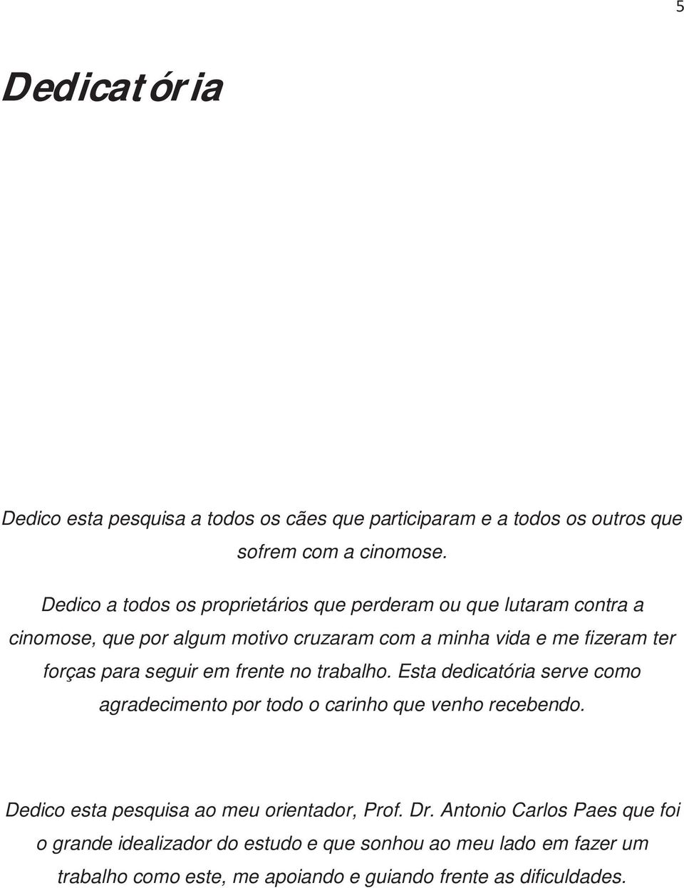 forças para seguir em frente no trabalho. Esta dedicatória serve como agradecimento por todo o carinho que venho recebendo.