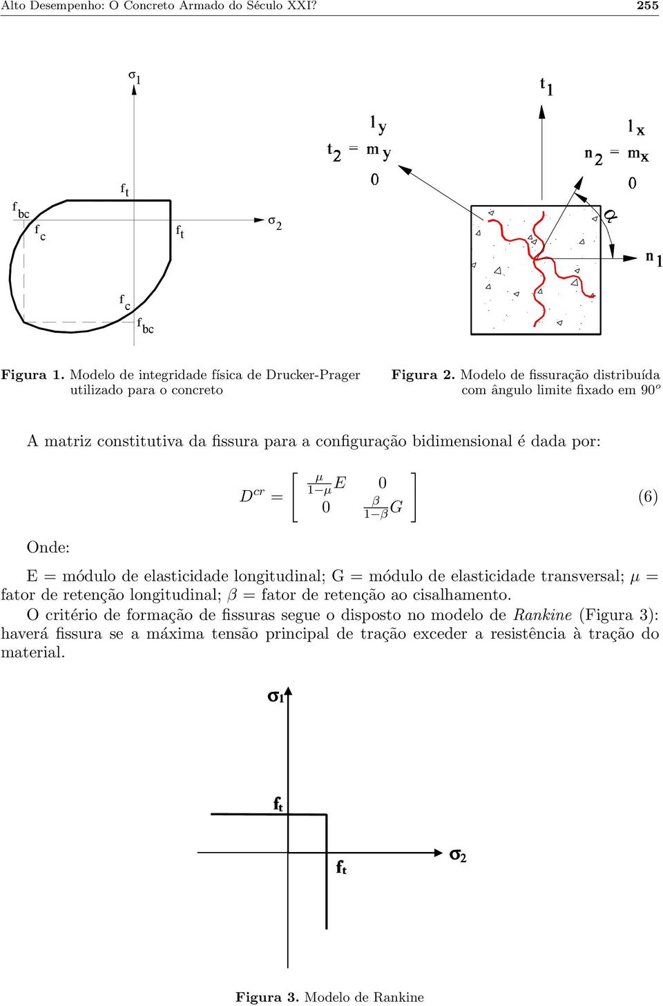 (6) Onde: E = módulo de elasticidade longitudinal; G = módulo de elasticidade transversal; µ = fator de retenção longitudinal; β = fator de retenção ao cisalhamento.