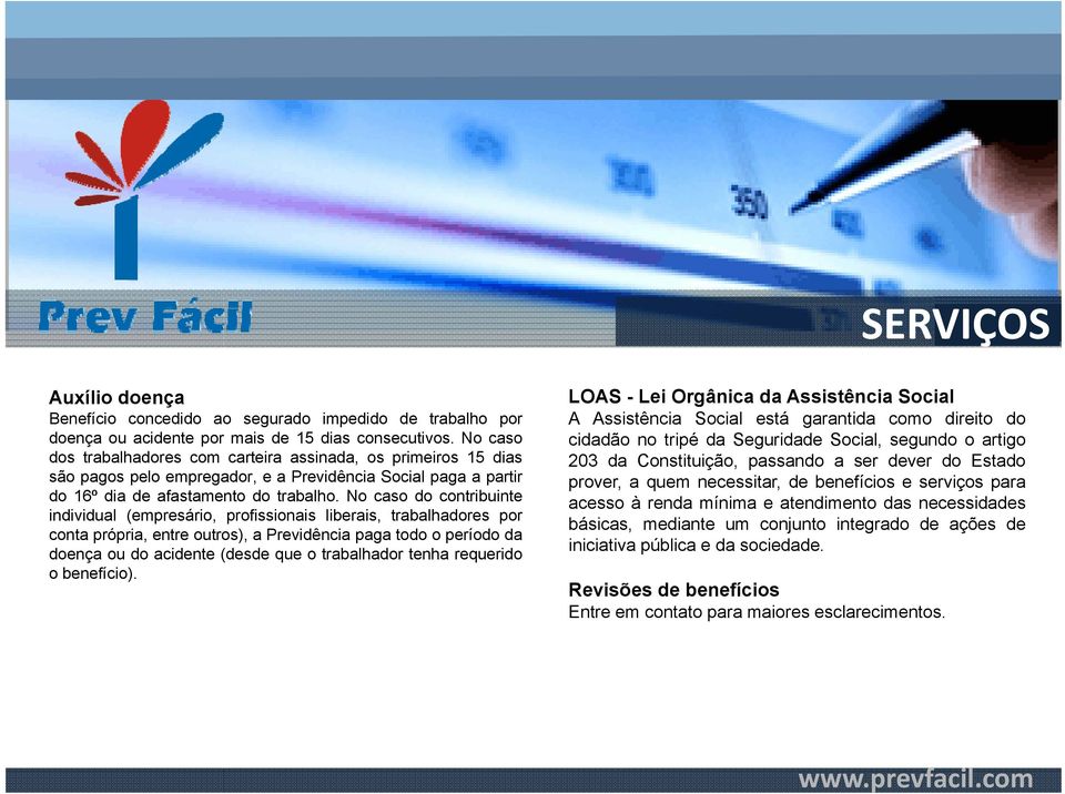 No caso do contribuinte individual (empresário, profissionais liberais, trabalhadores por conta própria, entre outros), a Previdência paga todo o período da doença ou do acidente (desde que o