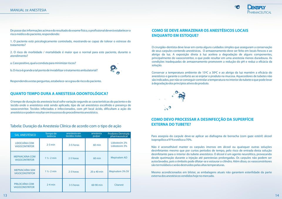 O risco de morbidade / mortalidade é maior que o normal para este paciente, durante o atendimento? a. Caso positivo, qual a conduta para minimizar riscos? b.