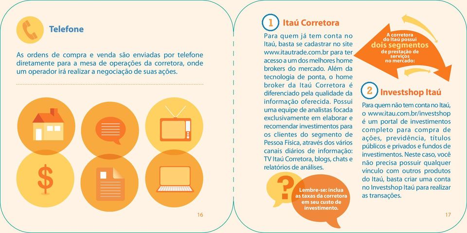 Além da tecnologia de ponta, o home broker da Itaú Corretora é diferenciado pela qualidade da informação oferecida.