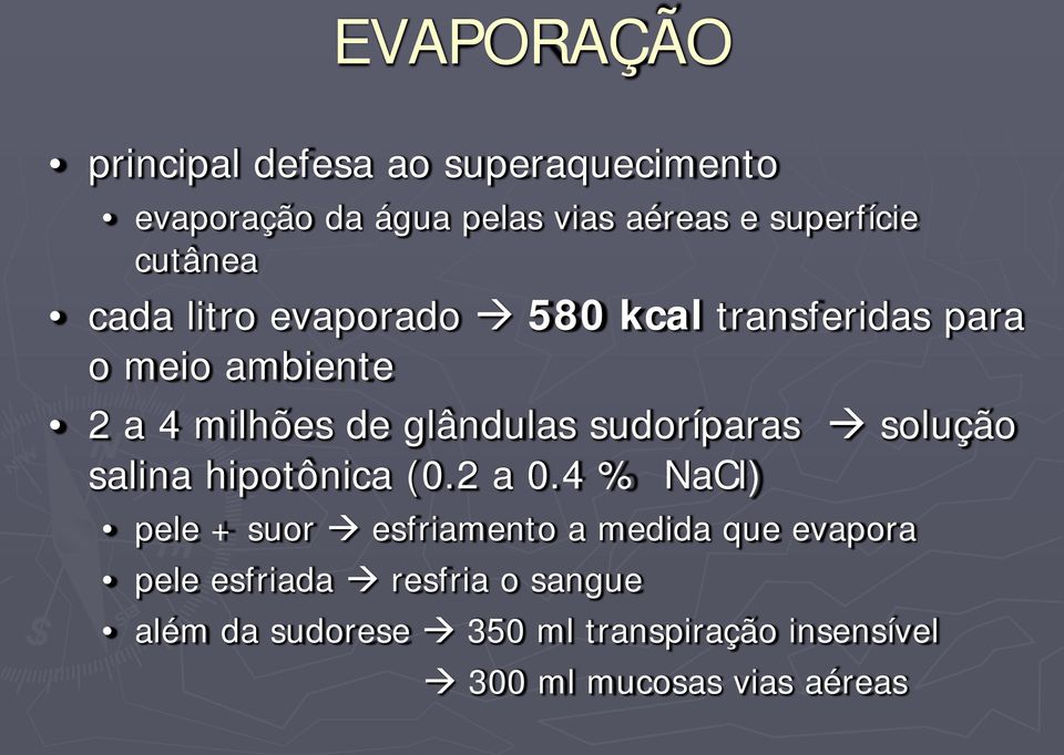 sudoríparas solução salina hipotônica (0.2 a 0.