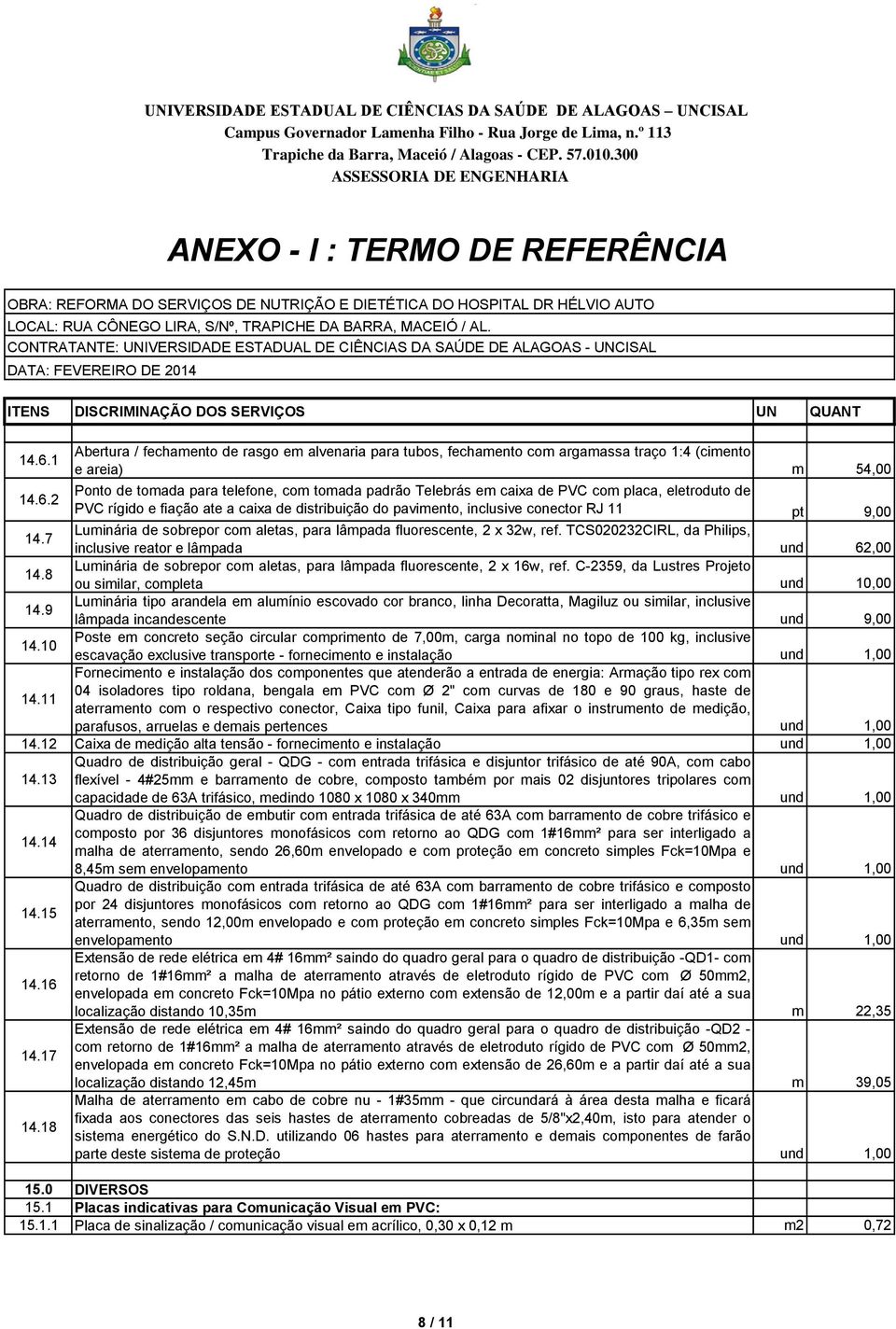 8 Luminária de sobrepor com aletas, para lâmpada fluorescente, 2 x 16w, ref. C-2359, da Lustres Projeto ou similar, completa und 10,00 14.