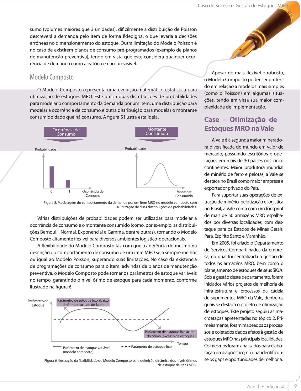 demanda como aleatória e não-previsível. Modelo Composto O Modelo Composto representa uma evolução matemático-estatística para otimização de estoques MRO.