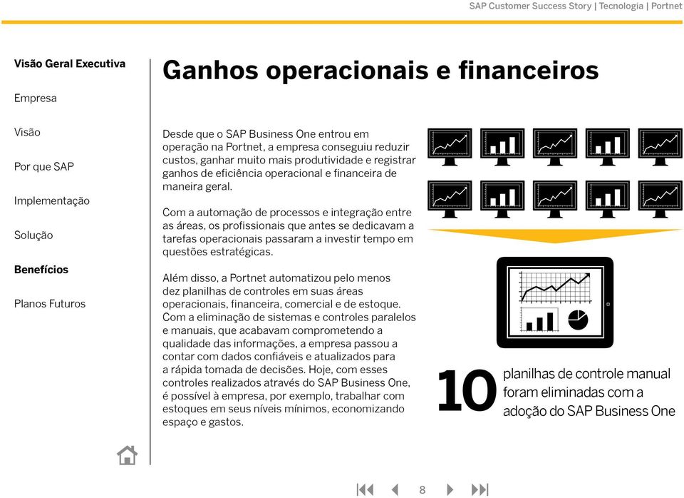 Com a automação de processos e integração entre as áreas, os profissionais que antes se dedicavam a tarefas operacionais passaram a investir tempo em questões estratégicas.