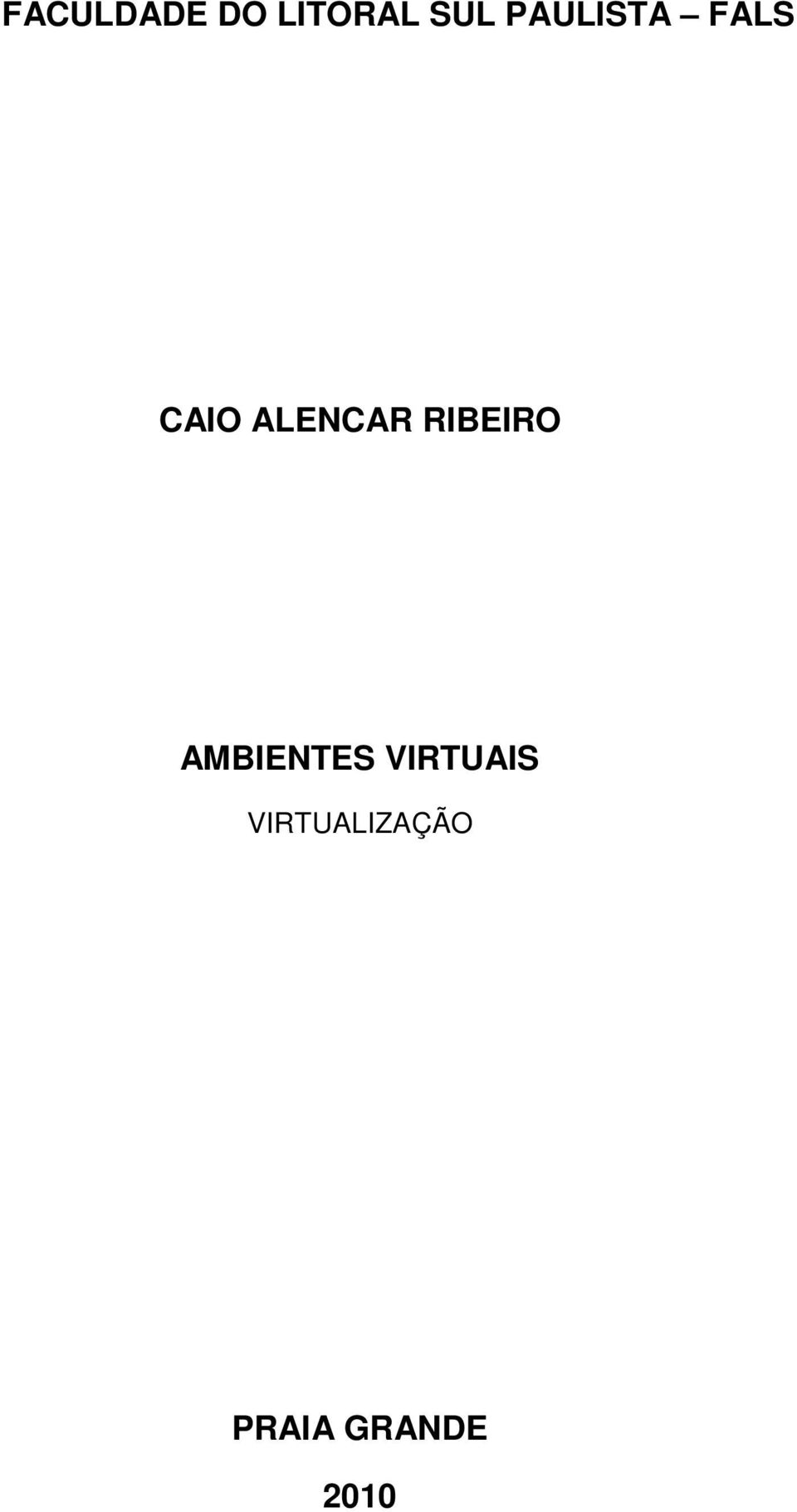 RIBEIRO AMBIENTES VIRTUAIS