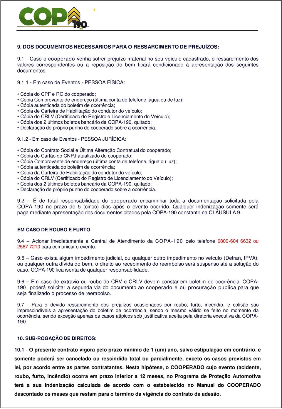 documentos. 9.1.