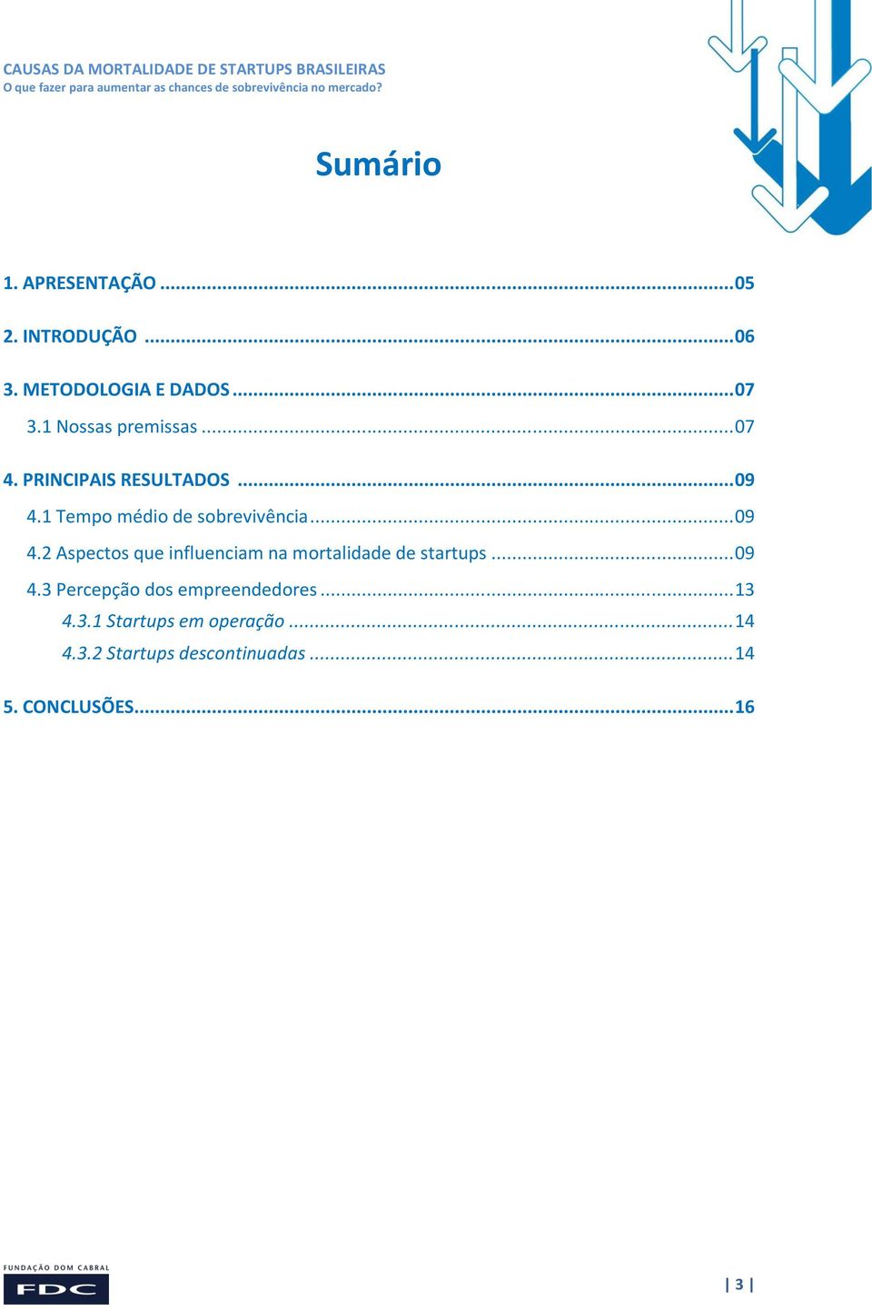 .. 09 4.2 Aspectos que influenciam na mortalidade de startups... 09 4.3 Percepção dos empreendedores.