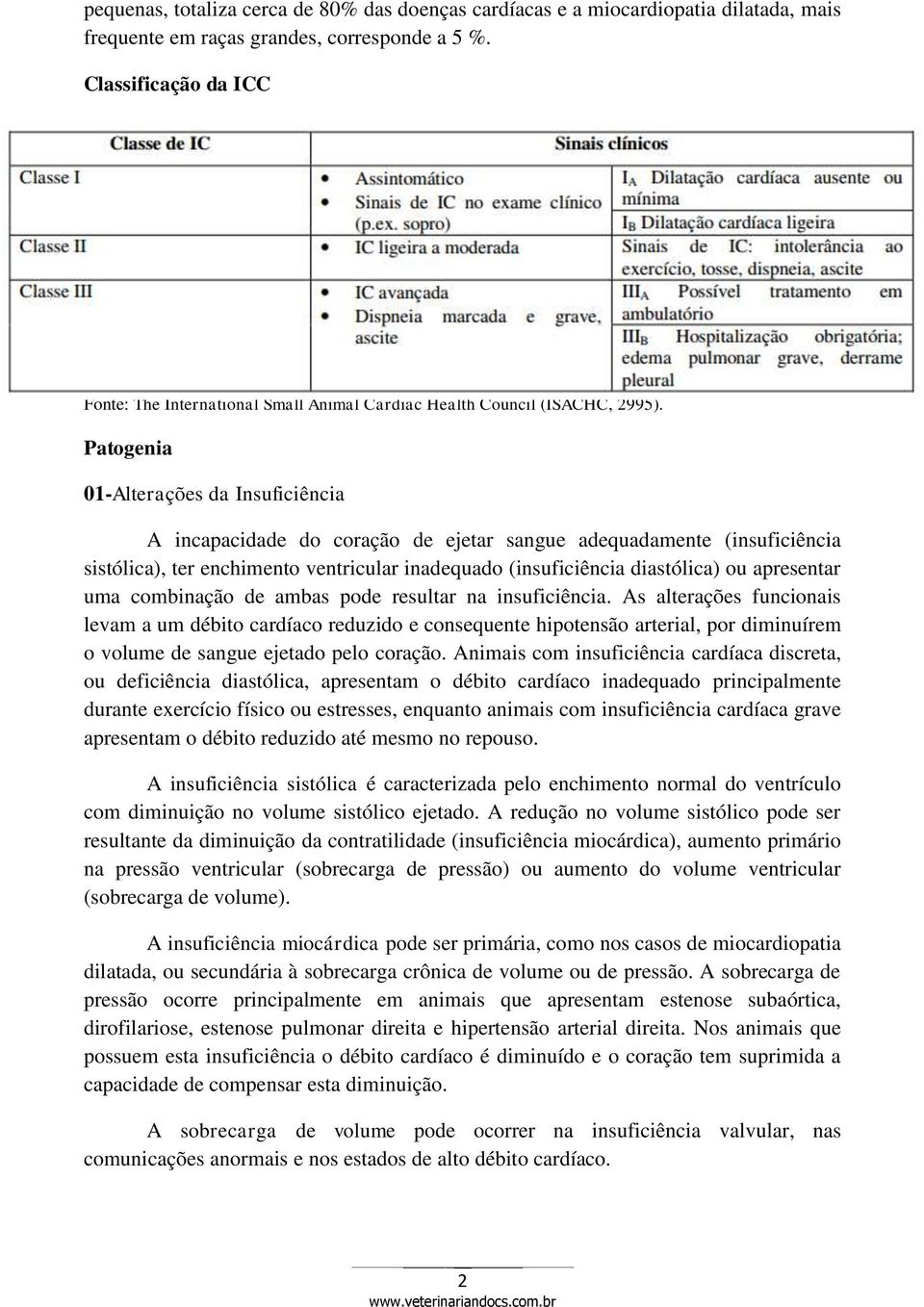 Patogenia 01-Alterações da Insuficiência A incapacidade do coração de ejetar sangue adequadamente (insuficiência sistólica), ter enchimento ventricular inadequado (insuficiência diastólica) ou