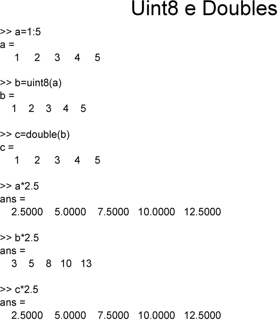 5000 5.0000 7.5000 10.0000 12.5000 >> b*2.