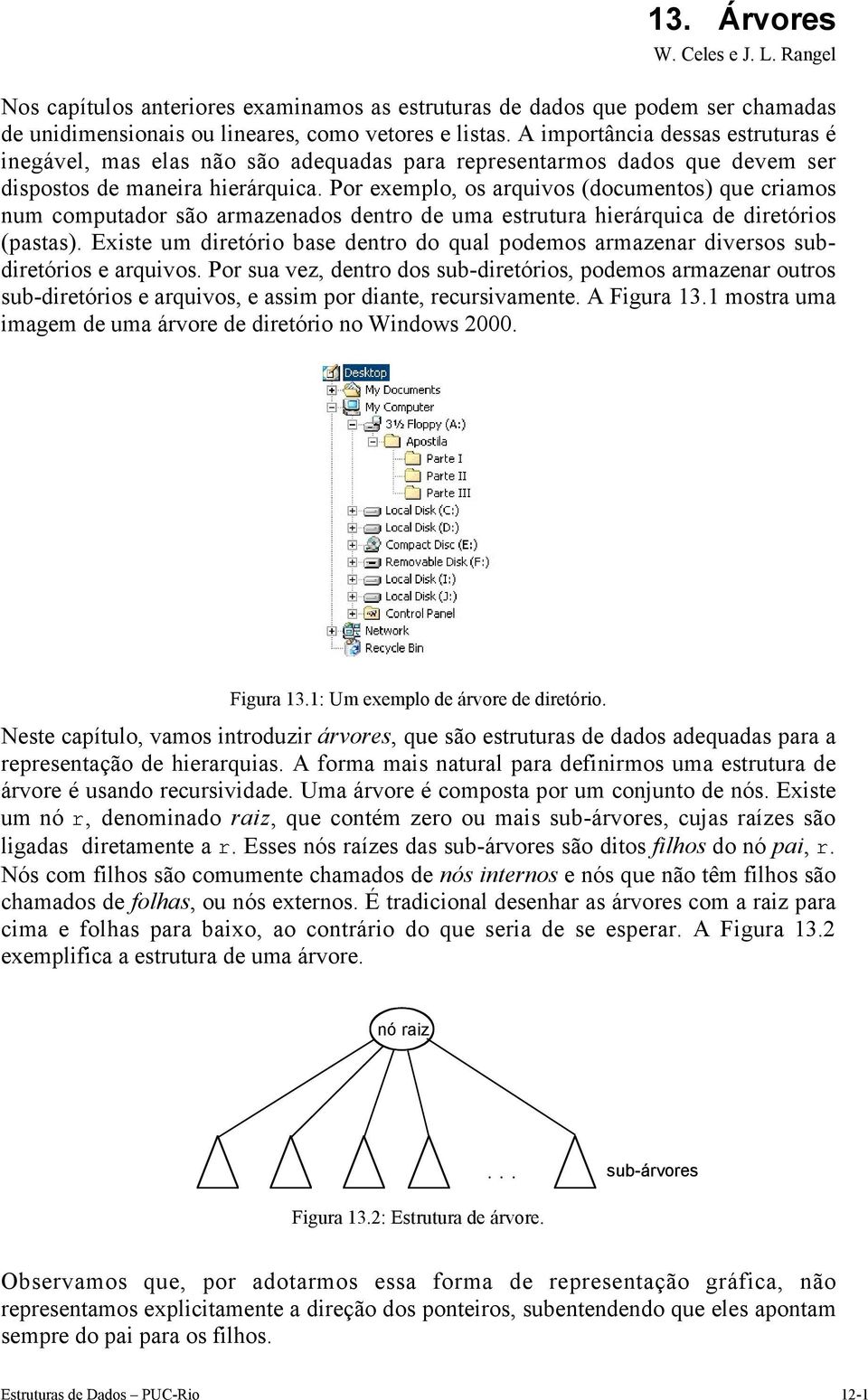 Por exemplo, os arquivos (documentos) que criamos num computador são armazenados dentro de uma estrutura hierárquica de diretórios (pastas).