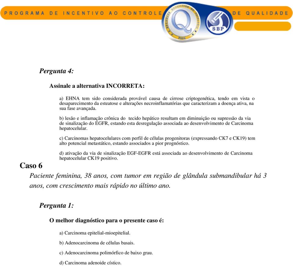 b) lesão e inflamação crônica do tecido hepático resultam em diminuição ou supressão da via de sinalização do EGFR, estando esta desregulação associada ao desenvolvimento de Carcinoma hepatocelular.