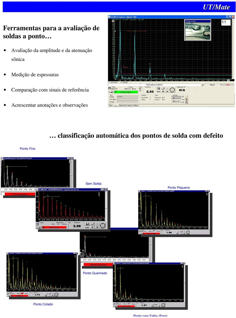 anotações e observações classificação automática dos pontos de solda com defeito