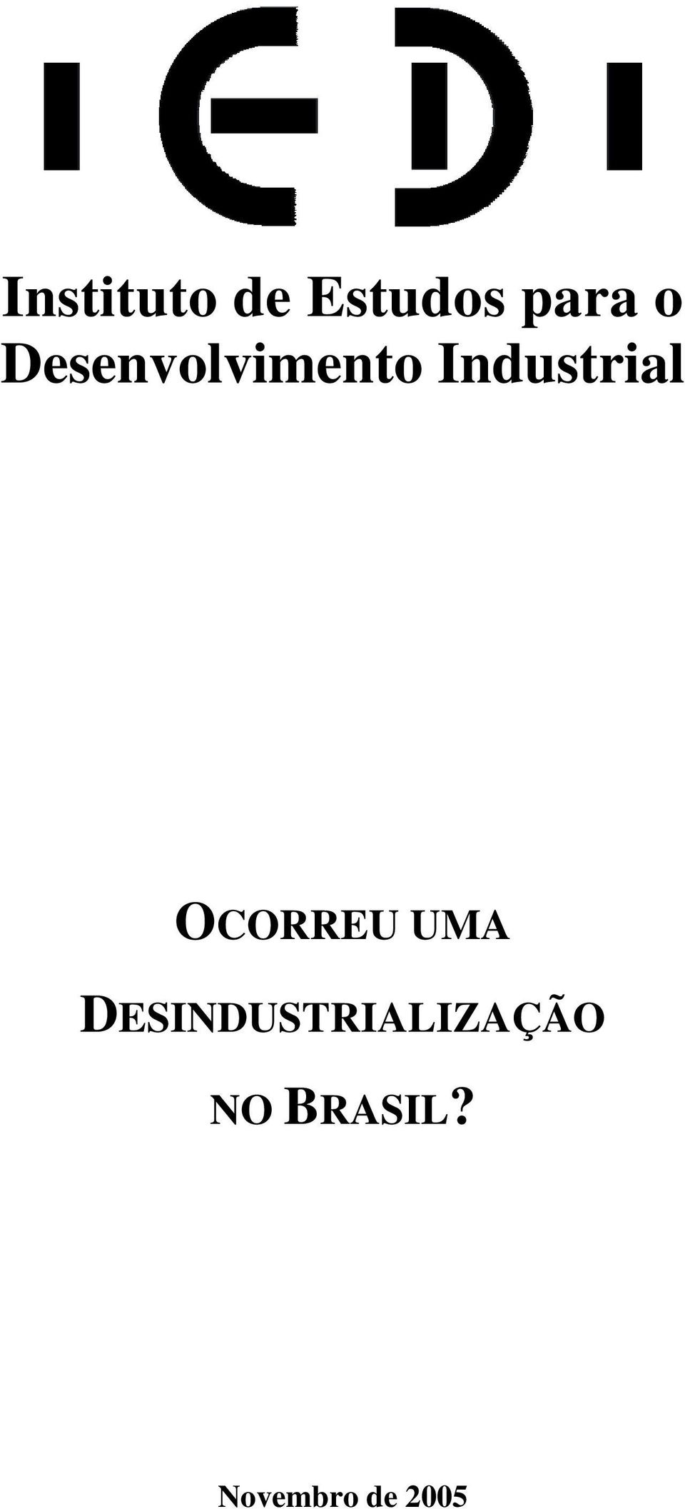 OCORREU UMA