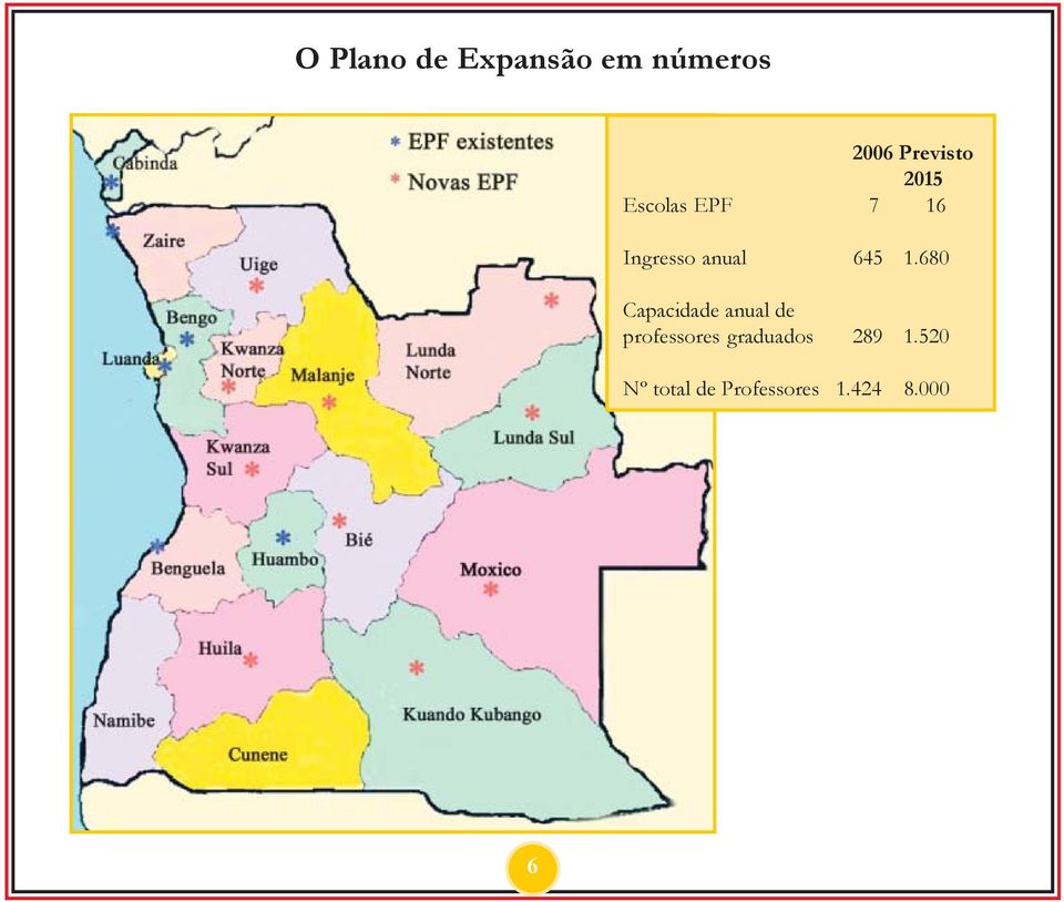 680 Capacidade anual de professores graduados