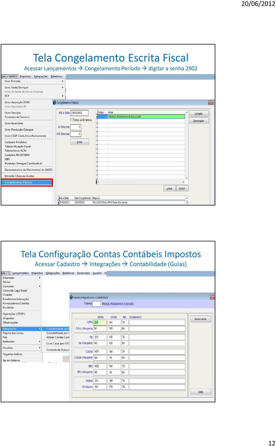 2902 24 Tela Configuração Contas Contábeis