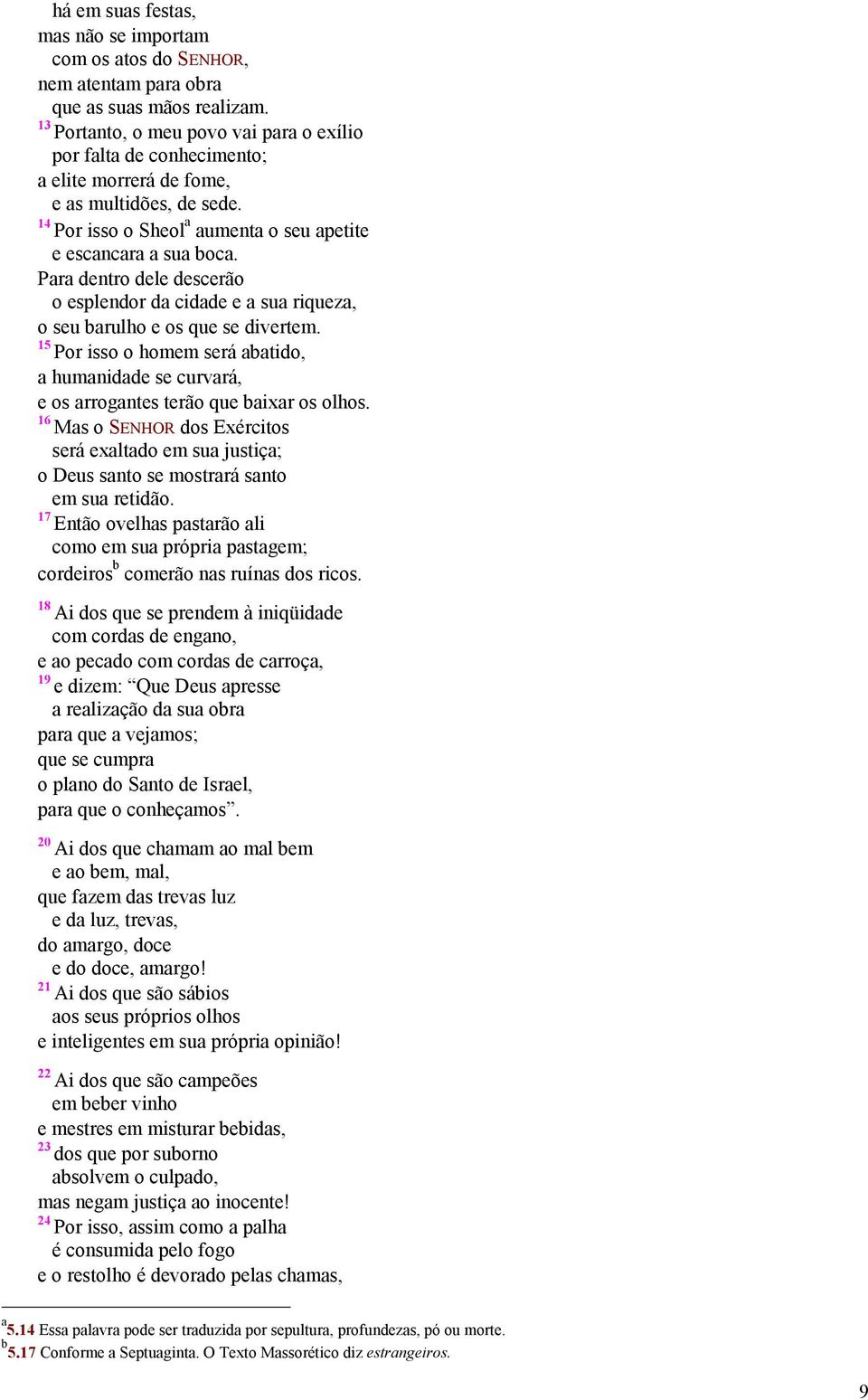 Para dentro dele descerão o esplendor da cidade e a sua riqueza, o seu barulho e os que se divertem.