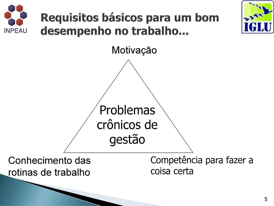 rotinas de trabalho