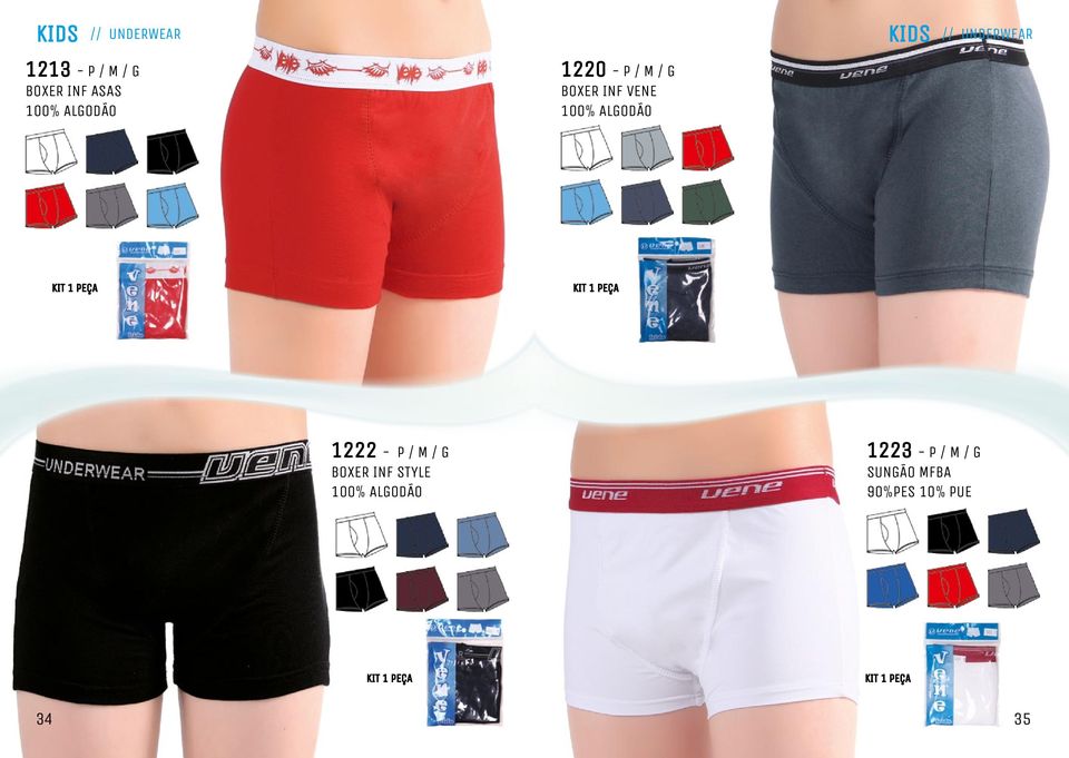 INF VENE 1222 - P / M / G boxer INF STYLE