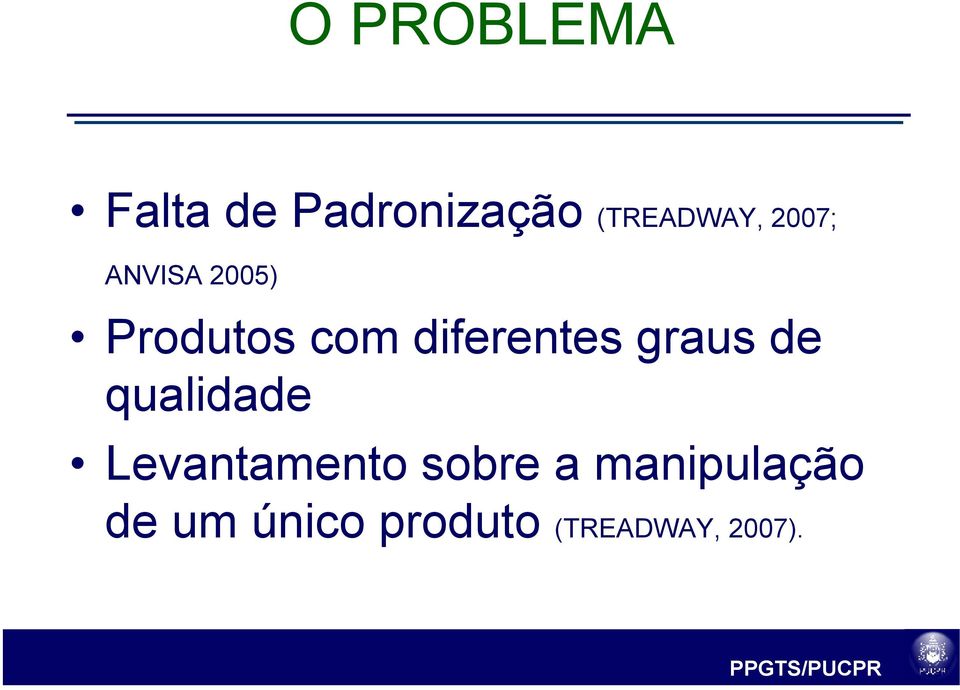 graus de qualidade Levantamento sobre a