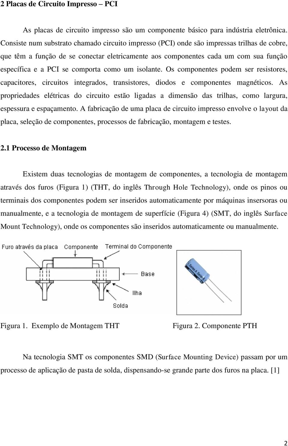 comporta como um isolante. Os componentes podem ser resistores, capacitores, circuitos integrados, transistores, diodos e componentes magnéticos.