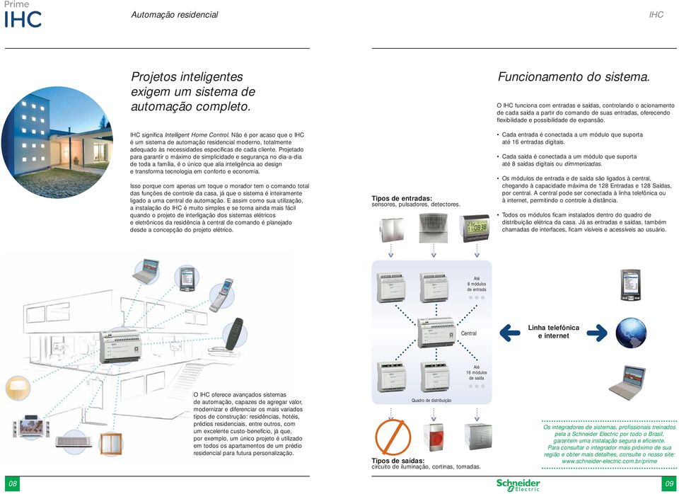 significa Intelligent Home Control. Não é por acaso que o é um sistema de automação residencial moderno, totalmente adequado às necessidades específicas de cada cliente.