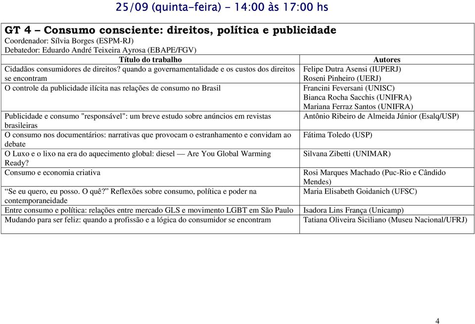 quando a governamentalidade e os custos dos direitos se encontram O controle da publicidade ilícita nas relações de consumo no Brasil Publicidade e consumo "responsável": um breve estudo sobre