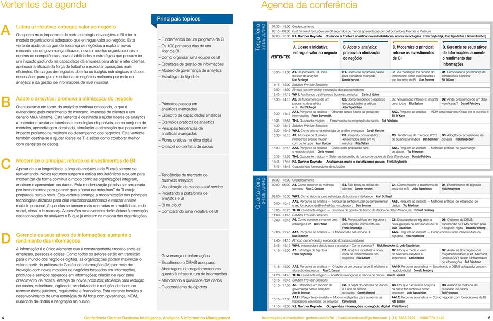 Esta vertente ajuda os cargos de liderança de negócios a explorar novos mecanismos de governança eficazes, novos modelos organizacionais e centros de competências, novas habilidades e estratégias que