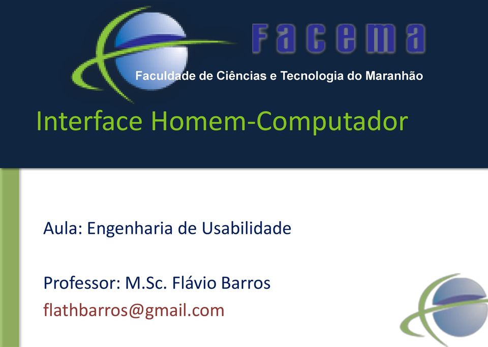 Aula: Engenharia de Usabilidade