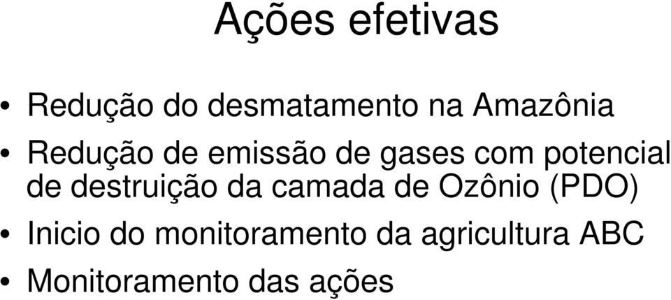 potencial de destruição da camada de Ozônio (PDO)