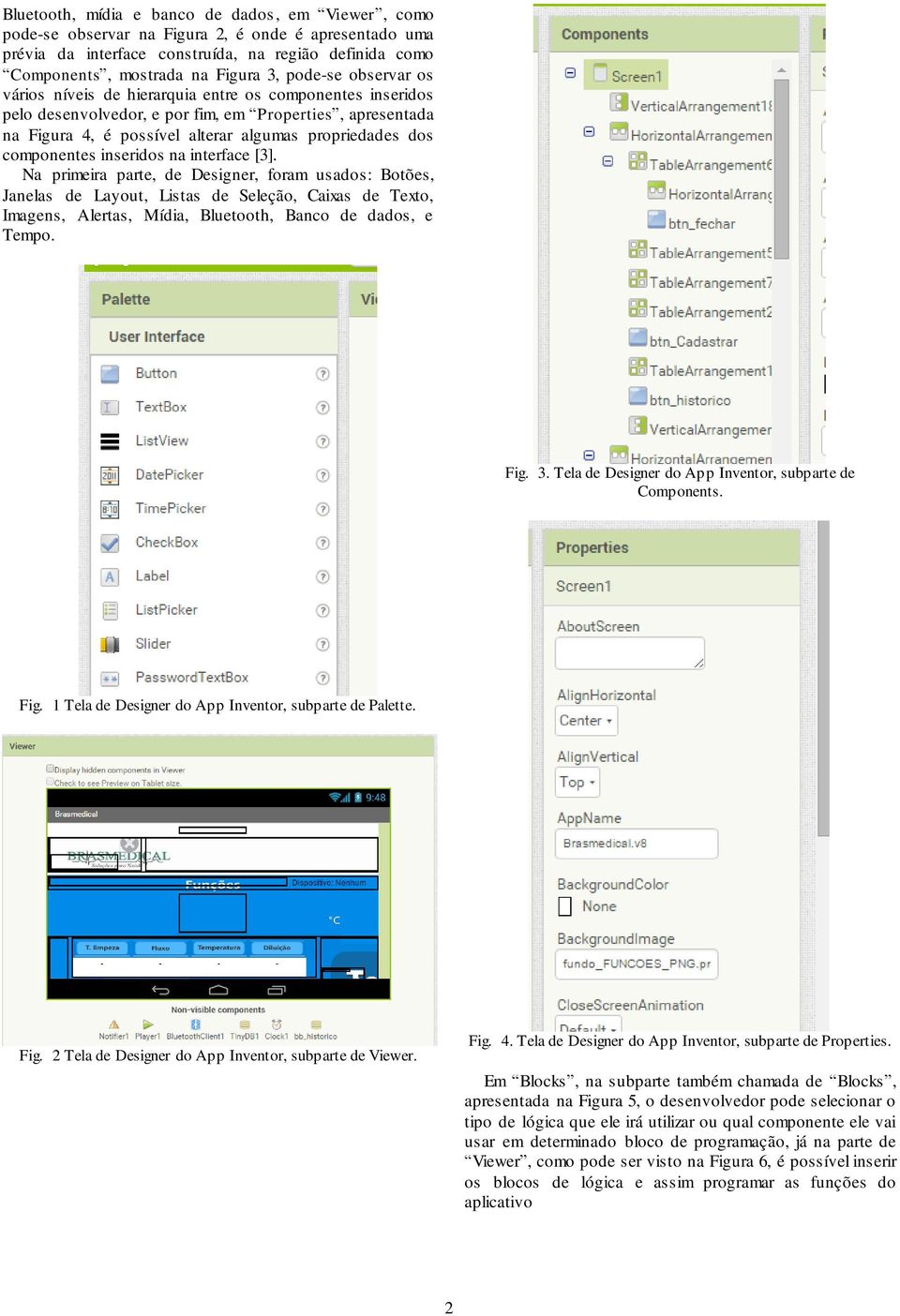 componentes inseridos na interface [3].