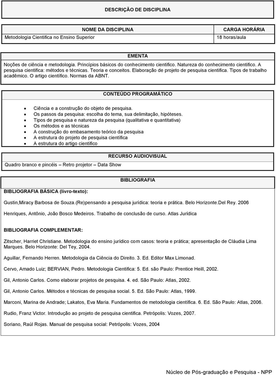 Ciência e a construção do objeto de pesquisa. Os passos da pesquisa: escolha do tema, sua delimitação, hipóteses.