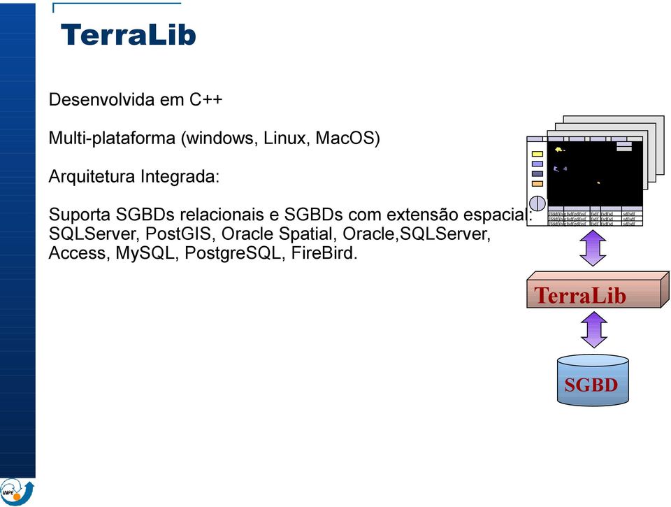 Oracle,SQLServer, Access, MySQL, PostgreSQL, FireBird.