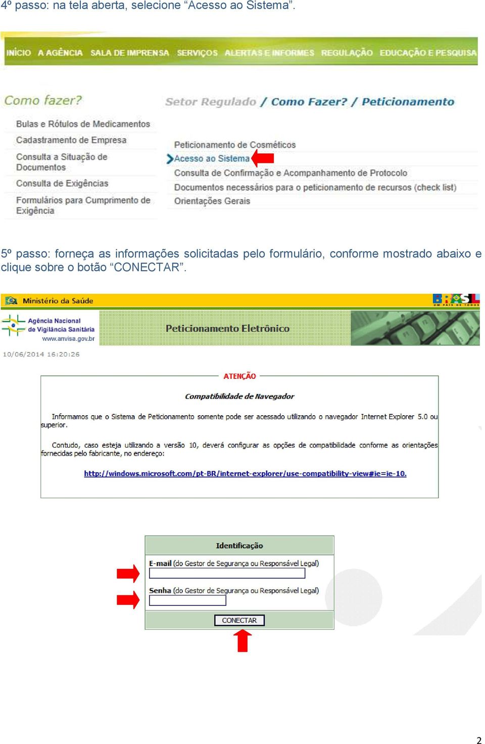 5º passo: forneça as informações