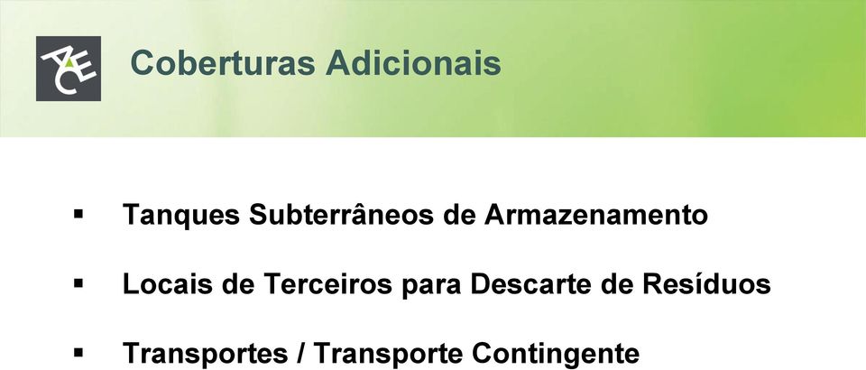 Locais de Terceiros para Descarte