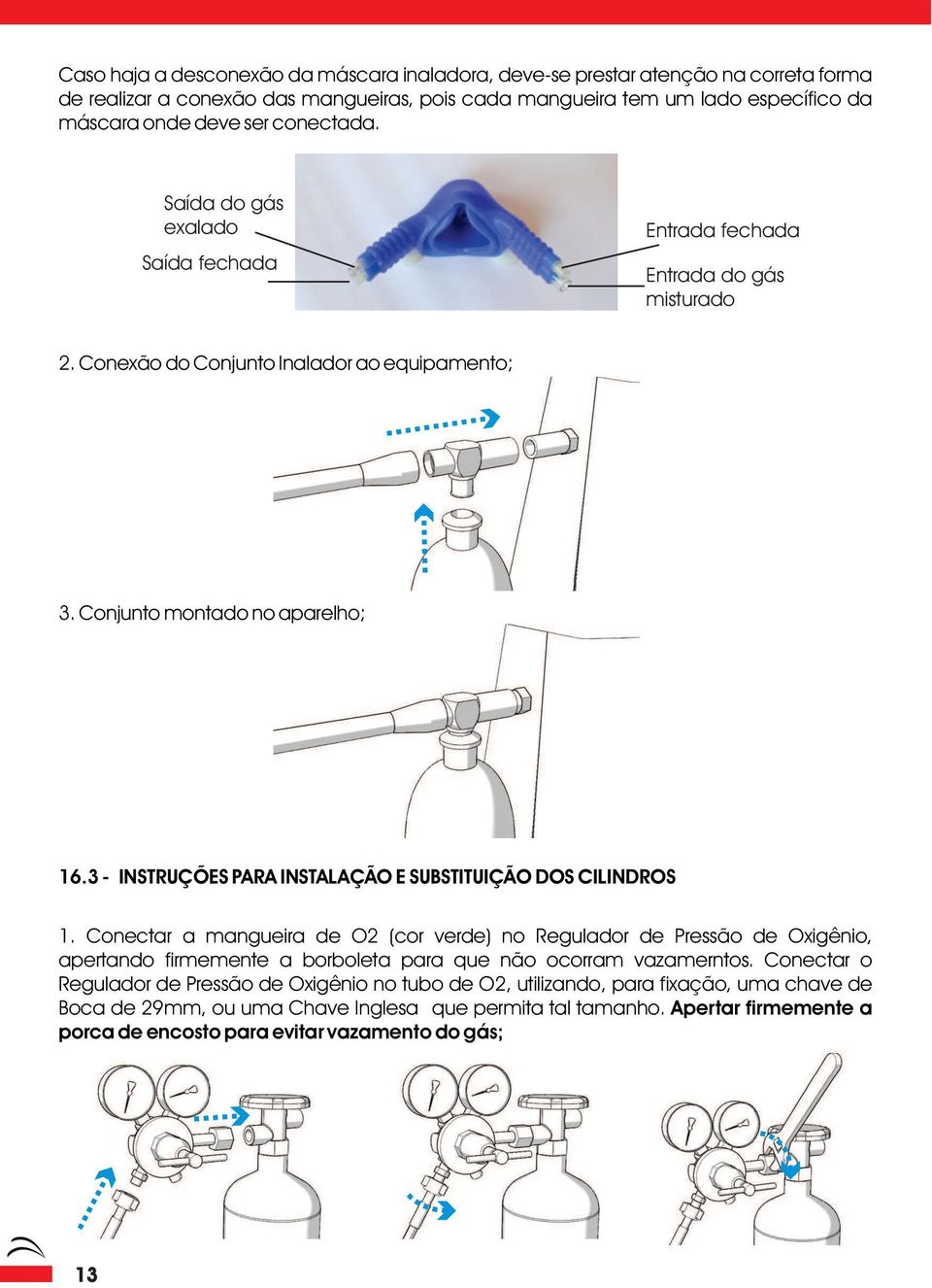 3 - INSTRUÇÕES PARA INSTALAÇÃO E SUBSTITUIÇÃO DOS CILINDROS 1.