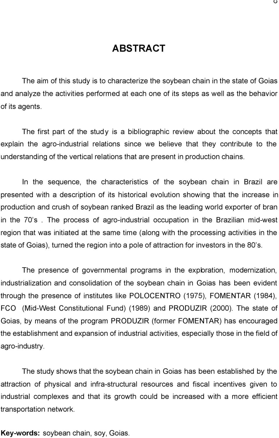 relations that are present in production chains.