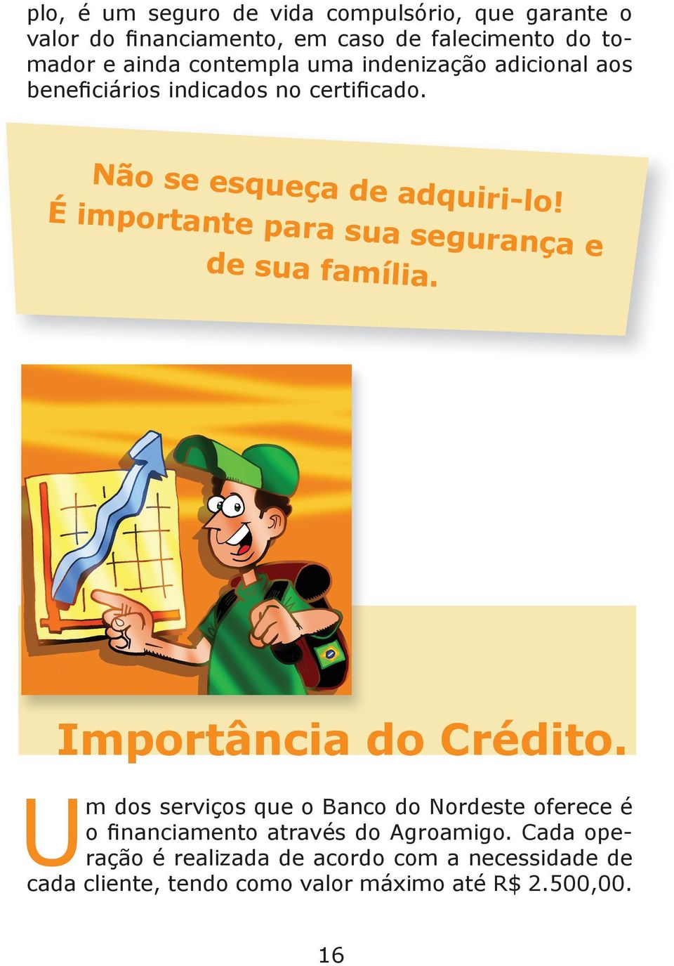 É importante para sua segurança e de sua família. Importância do Crédito.