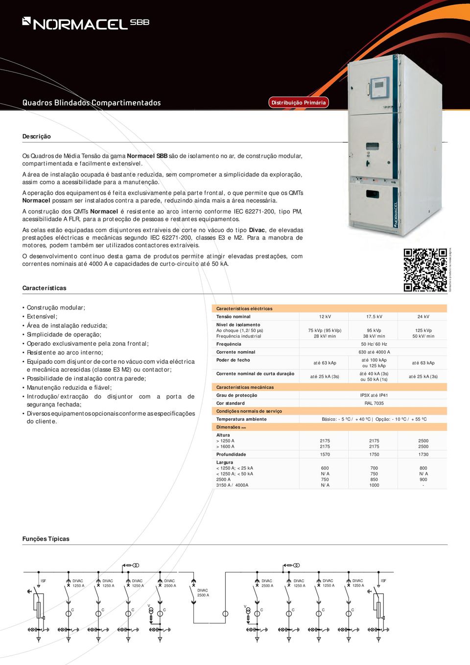 A operação dos equipamentos é feita exclusivamente pela parte frontal, o que permite que os QMTs Normacel possam ser instalados contra a parede, reduzindo ainda mais a área necessária.