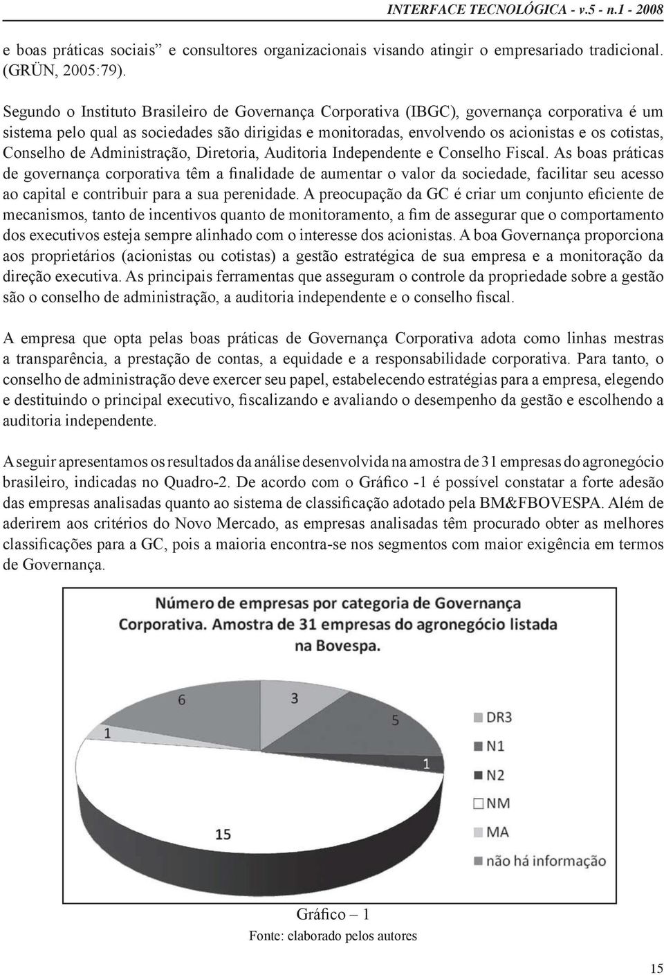 que opta pelas boas práticas de Governança Corporativa