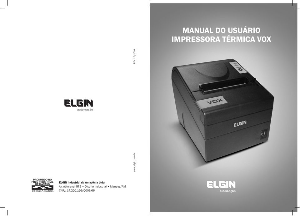 0/2010 ELGIN Industrial da Amazônia Ltda. Av.