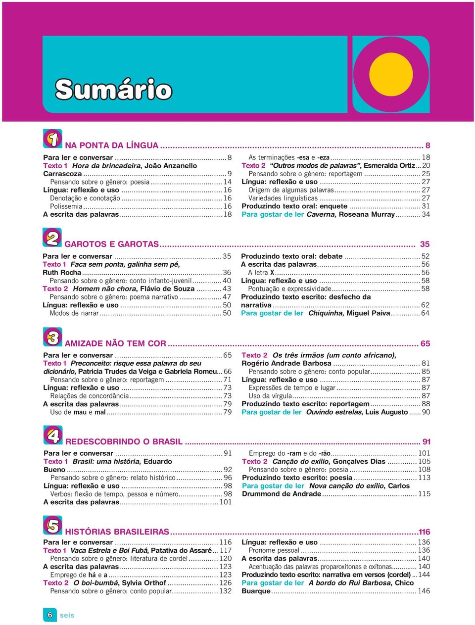 ..20 Pensando sobre o gênero: reportagem... 25 Língua: reflexão e uso... 27 Origem de algumas palavras... 27 Variedades linguísticas... 27 Produzindo texto oral: enquete.