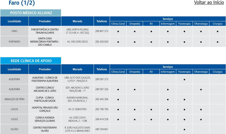SÃO JOÃO DEUS 282 420 020 apple apple apple apple apple apple apple ALBUFEIRA ALBUFISIO - CLÍNICA DE FISIOTERAPIA ALBUFEIRA URB.