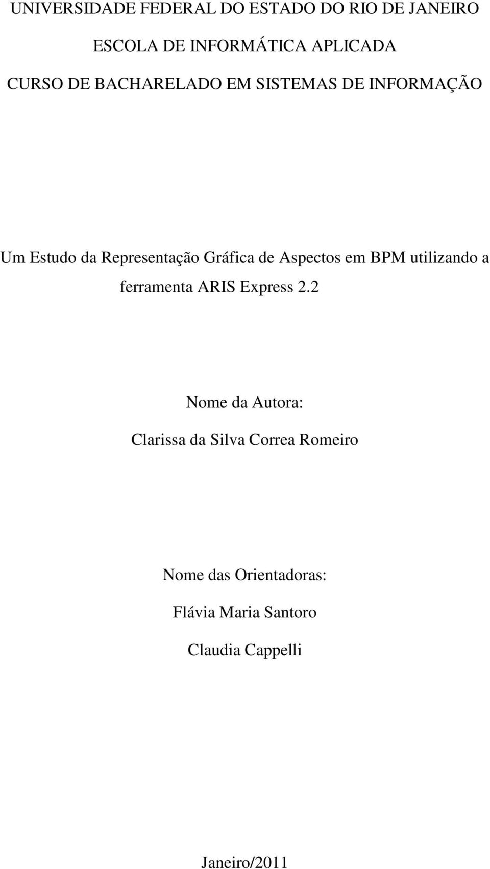 Aspectos em BPM utilizando a ferramenta ARIS Express 2.