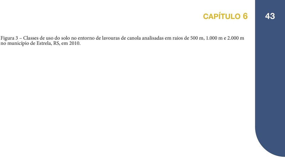 analisadas em raios de 500 m, 1.