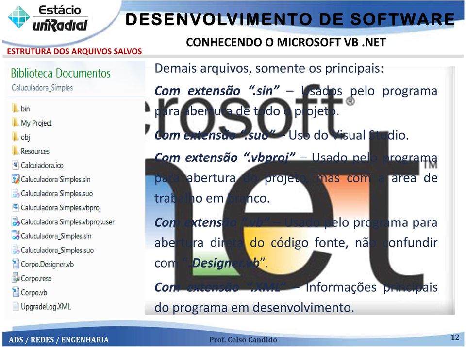 suo Uso do Visual Studio. Com extensão.