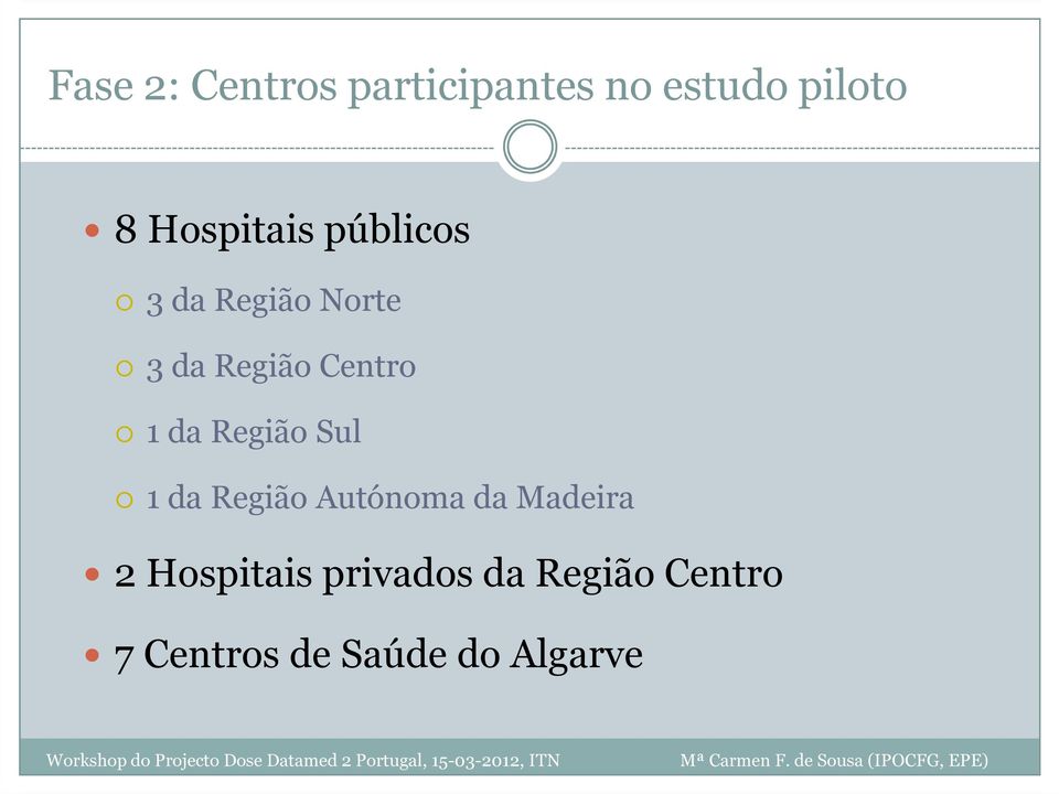 Centro 1 da Região Sul 1 da Região Autónoma da Madeira