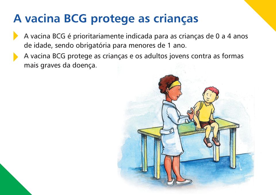 idade, sendo obrigatória para menores de 1 ano.